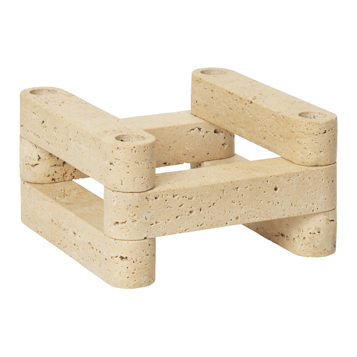 Ferm Living Newel Modular Kandelaar - Travertine