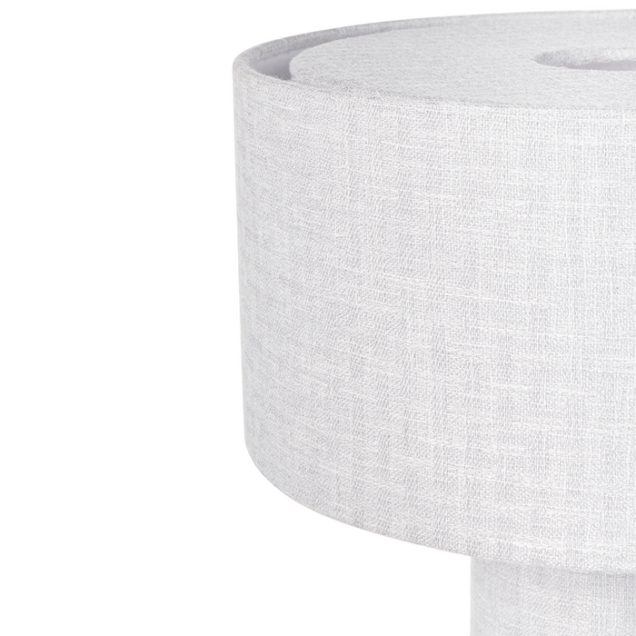 Beliani - MALIPS - Tafellamp - Lichtgrijs - Katoen|Linnen