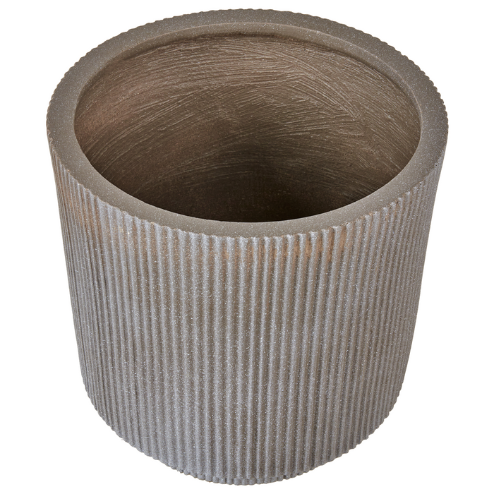 Beliani - DARIA - Bloempot - Taupe - 37 cm - Kleivezels