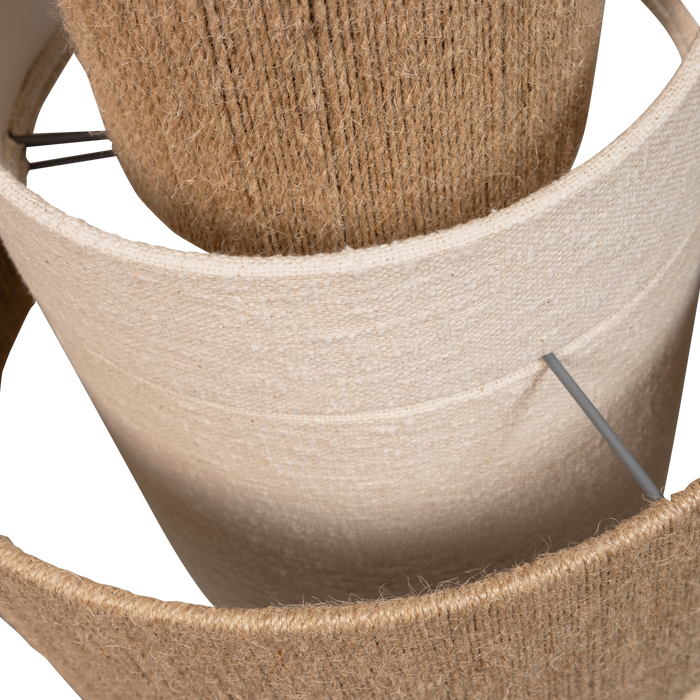 WOOOD Pelle Hanglamp - Touw - Naturel - 56x38x38