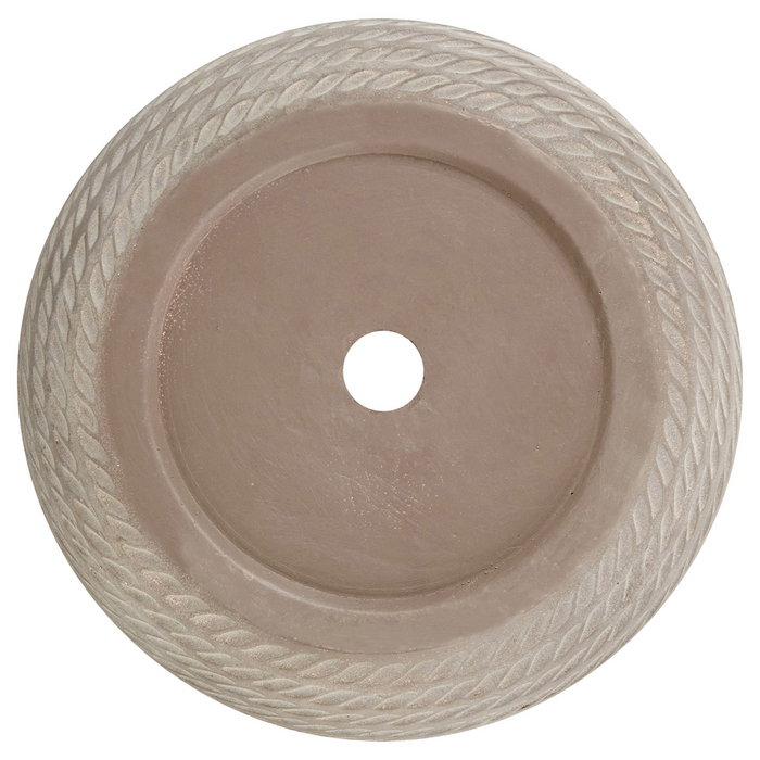 Beliani - LIVADIA - Bloempot - Taupe - 27 cm - Vezelklei