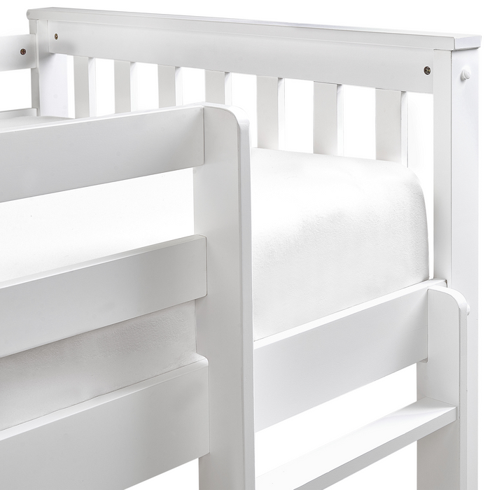 Beliani - LAZER - Kinderbed - Wit - 90 x 200 cm - Hout