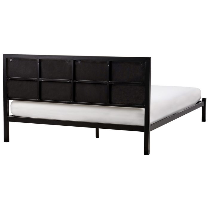 Beliani-CLAMART-Tweepersoonsbed-Lichtbeige-140 x 200 cm-Metaal