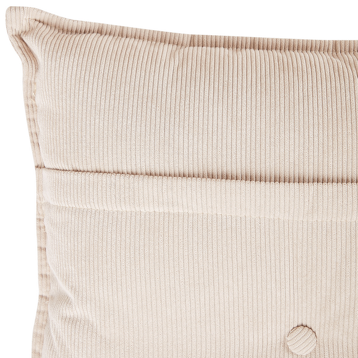 Beliani - DOLVA - Hoekbank - Beige - Linkerzijde - 294 cm - Corduroy