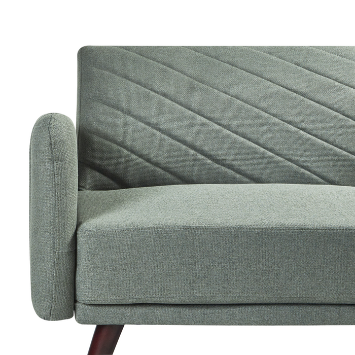 Beliani - SENJA - Slaapbank 3-zits - Lichtgroen - Kunstlinnen