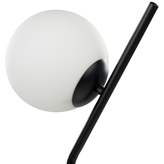 Beliani - WAPITI - Tafellamp - Zwart - Glas