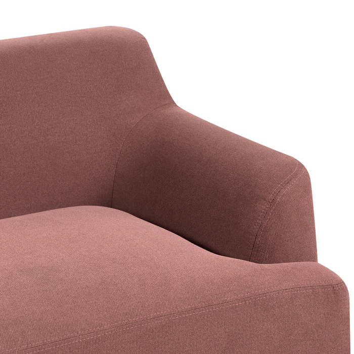 Beliani - SOSJO - Driezitsbank - Bordeaux - Polyester