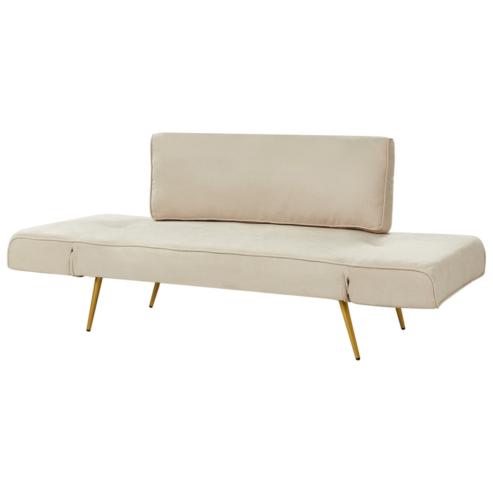 Beliani - SAARELA - Slaapbank - Beige - Polyester