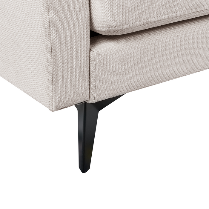 Beliani - MALA - Driezitsbank - Lichtbeige - Polyester