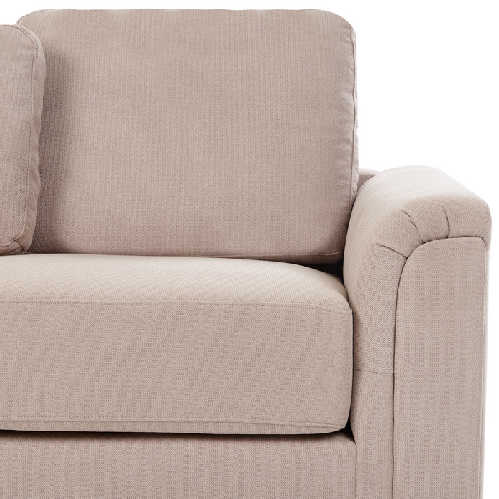 Beliani - KOHLO - Hoekbank - Taupe - Rechtszijdig - Stof