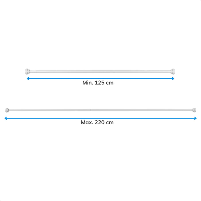 ACAZA Gordijnroede Wit