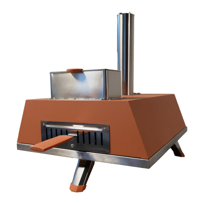 Buitenkado Pizzaoven Terracotta - 69x40x44cm - Houtgestookt