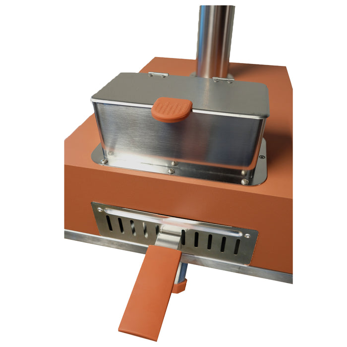 Buitenkado Pizzaoven Terracotta - 69x40x44cm - Houtgestookt