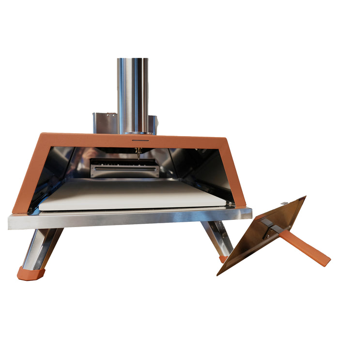 Buitenkado Pizzaoven Terracotta - 69x40x44cm - Houtgestookt