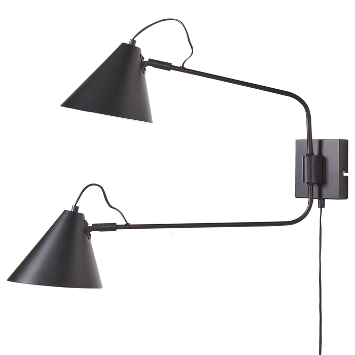 Beliani - MANDIRI - Wandlamp - Zwart - Metaal