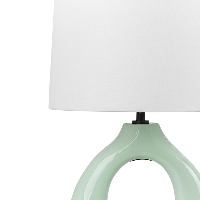 Beliani - ABBIE - Tafellamp - Lichtgroen - Keramiek