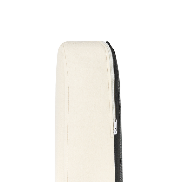 Beliani - MOTALA - Driezitsbank - Lichtbeige - Polyester