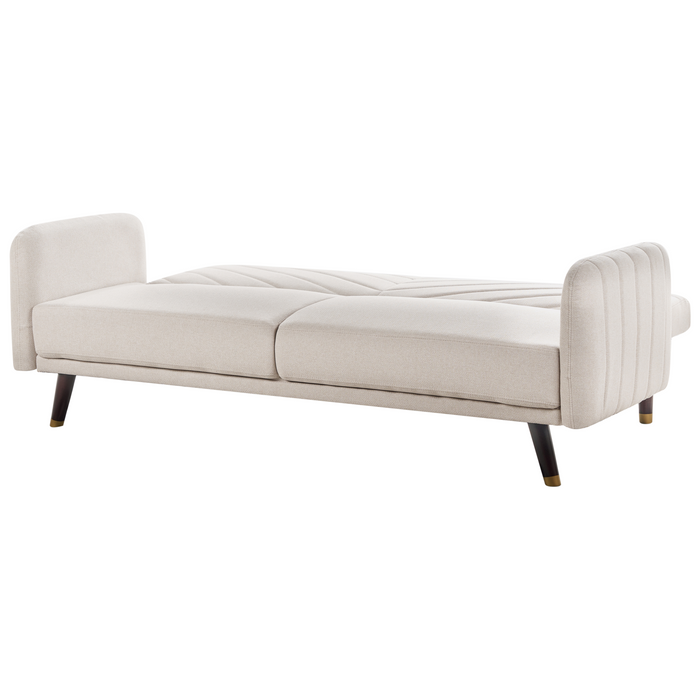Beliani - SENJA - Slaapbank 3-zits - Lichtbeige - Kunstlinnen