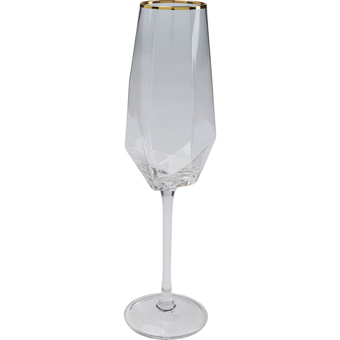Kare Design Diamond Rim champagneglazen 4st
