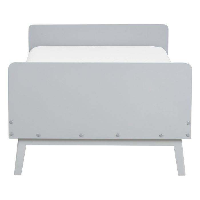 Beliani - BONNAC - Eenpersoonsbed - Grijs - 90 x 200 cm - Dennenhout