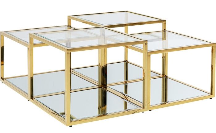 Kare Design Orion Salontafel - Set Van 4 - Goud