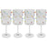 Kare Design Party Wijinglazen stippen 4st
