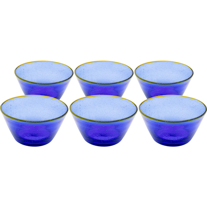 Kommen Bubbles blauw (6|set) Kare Design