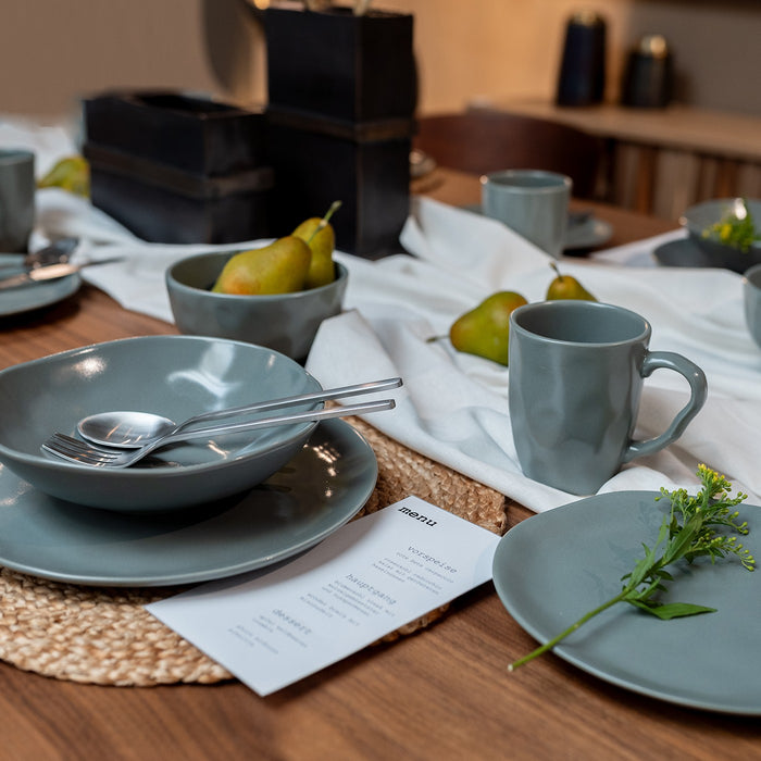 Kare Design Organic Kommen groen 4st