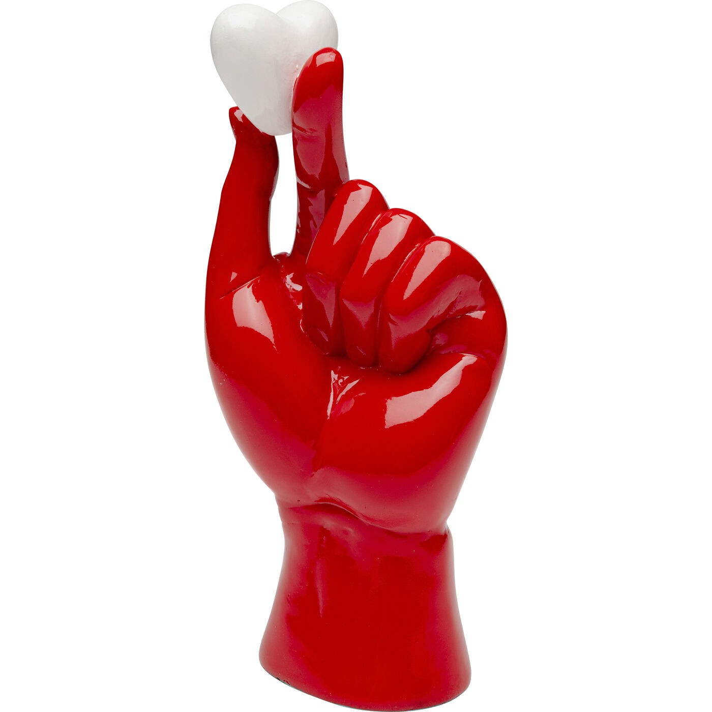 Kare Design Woonaccessoires hand wit hart rood