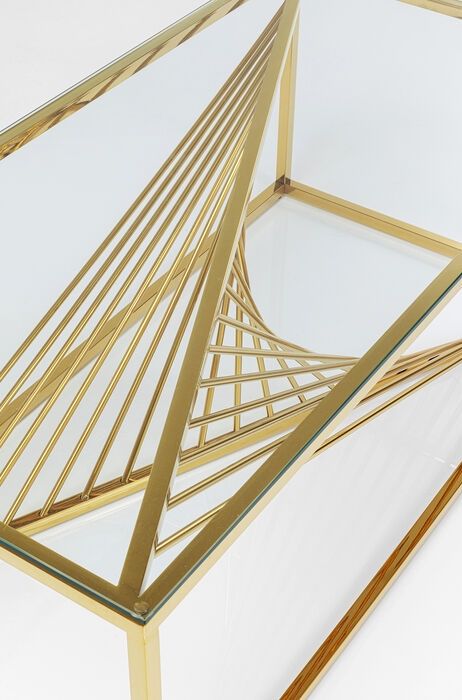 Kare Design Laser Salontafel Glas - Goud