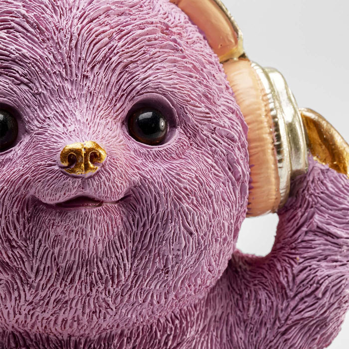 Kare Design Spaarpot luiaard paars