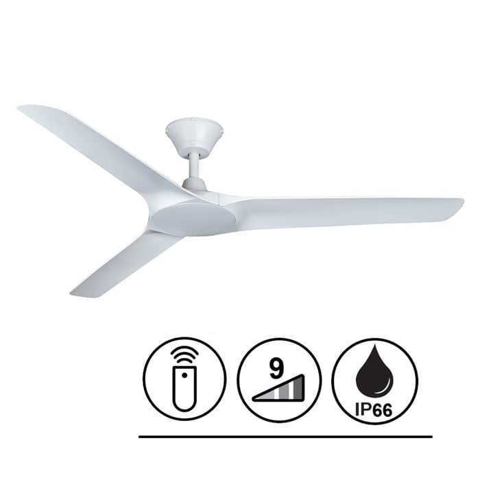 Lucci Air Plafondventilator Abyss Wit Ø 142cm IP66 incl. Remote