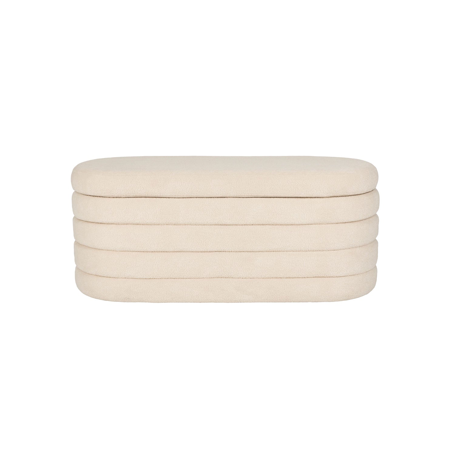 Housecraft Living Zuma bankje Bouclé Wit| Beige