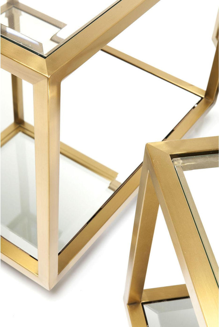 Kare Design Salontafel Luigi - Set Van 4 - Goud