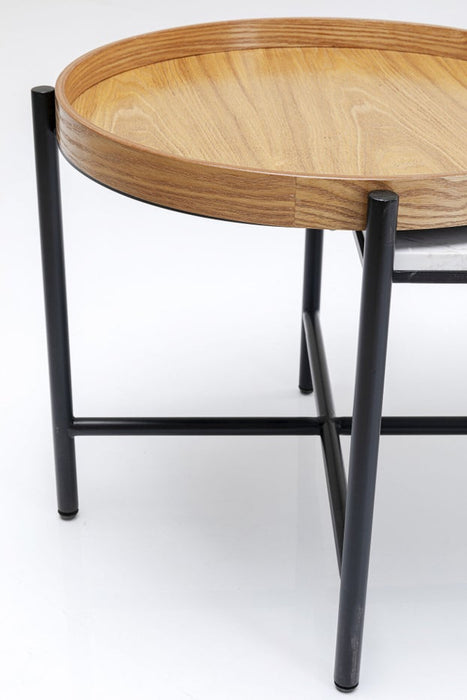 Kare Design Layered Salontafel - Marmer En Essenhout