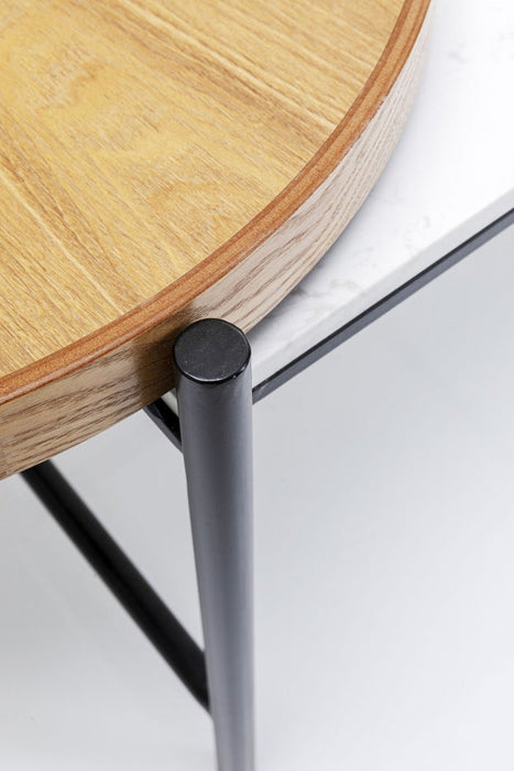 Kare Design Layered Salontafel - Marmer En Essenhout