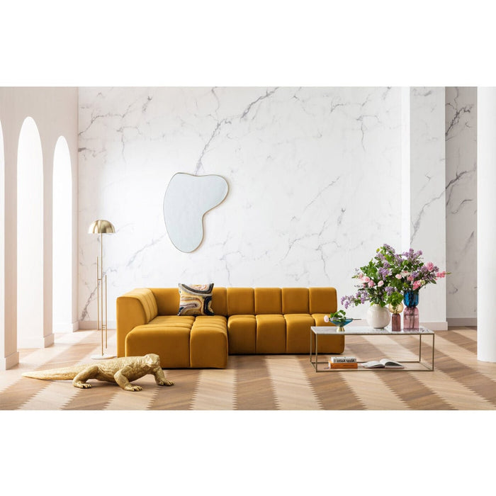 Kare Design Key West Gold Salontafel - 120 Cm - Wit Marmer