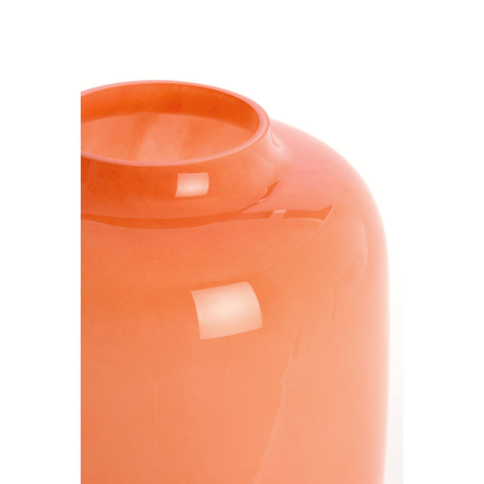 Light & Living Light&living Vaas Ø34x50 cm KOBALA glas oranje