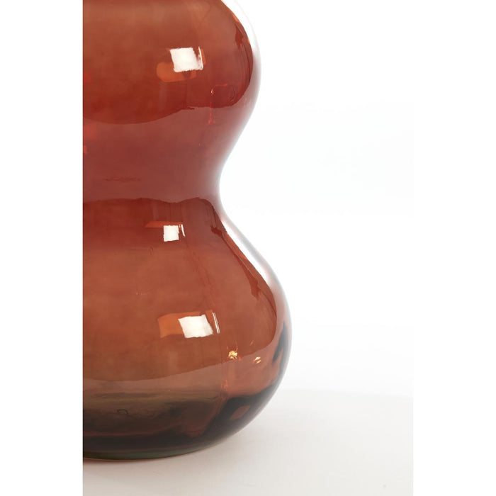 Light & Living Venerio vaas Ø26,5x75 cm - glas bordeaux