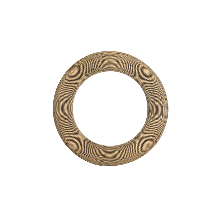 Light & Living Light&living Spiegel Ø71x4,5 cm PIEDRE rotan bruin