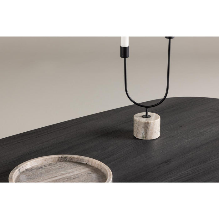 Svea - Vincenzo organische salontafel - 65 x 130 cm - zwart