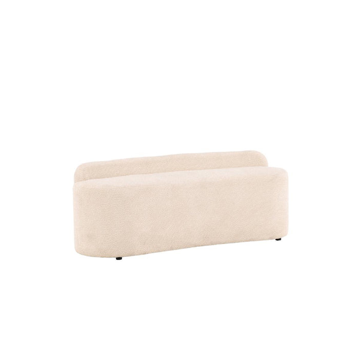 Svea - Chiara eetkamerbank - boucle - 160 cm - wit