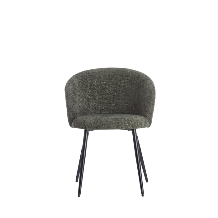 Light&living Eetkamerstoel 58x58x78 cm RADAJA donker groen+zwart