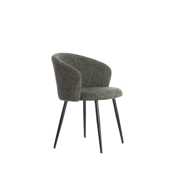 Light&living Eetkamerstoel 58x58x78 cm RADAJA donker groen+zwart