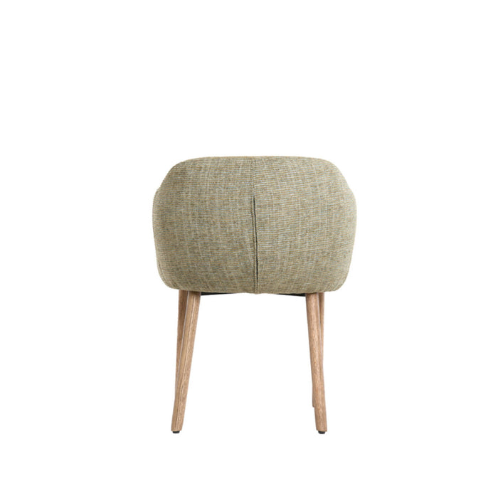 Light&living Eetkamerstoel 62,5x56x76,5 cm BLAINE groen+hout donker...