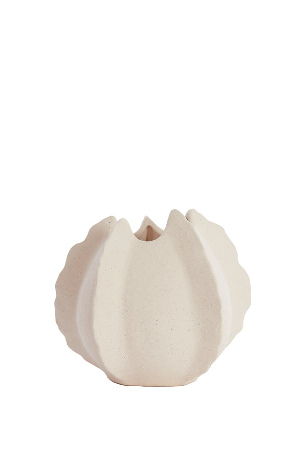 Light&living Vaas deco 26,5x26x23 cm KELAPA keramiek crème