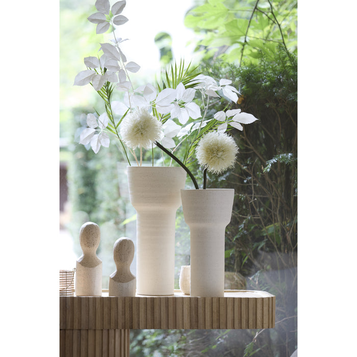 Light&living Vaas deco Ø22x46 cm ALSACIA keramiek mat crème