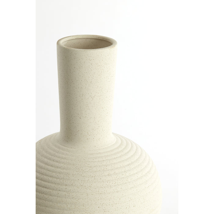 Light&living Vaas deco Ø34x52 cm ULLOA keramiek mat crème