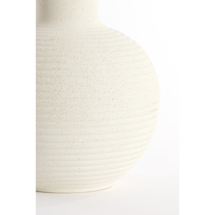 Light&living Vaas deco Ø34x52 cm ULLOA keramiek mat crème