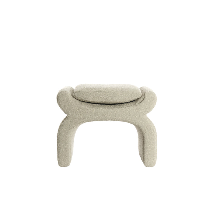 Light & Living Light&living Poef 60x46x46 cm NAFYA bouclé taupe